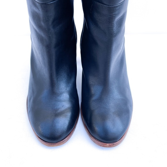 Splendid Black Leather Ankle Boots - Picture 3 of 8